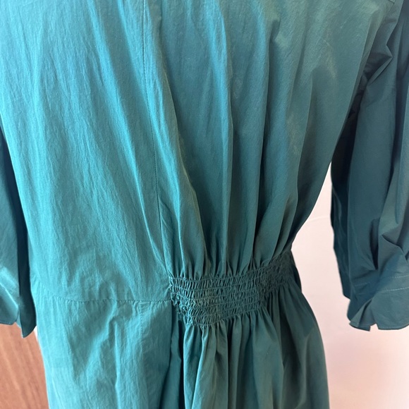 Green , cotton EDIT midi dress - Picture 6 of 8